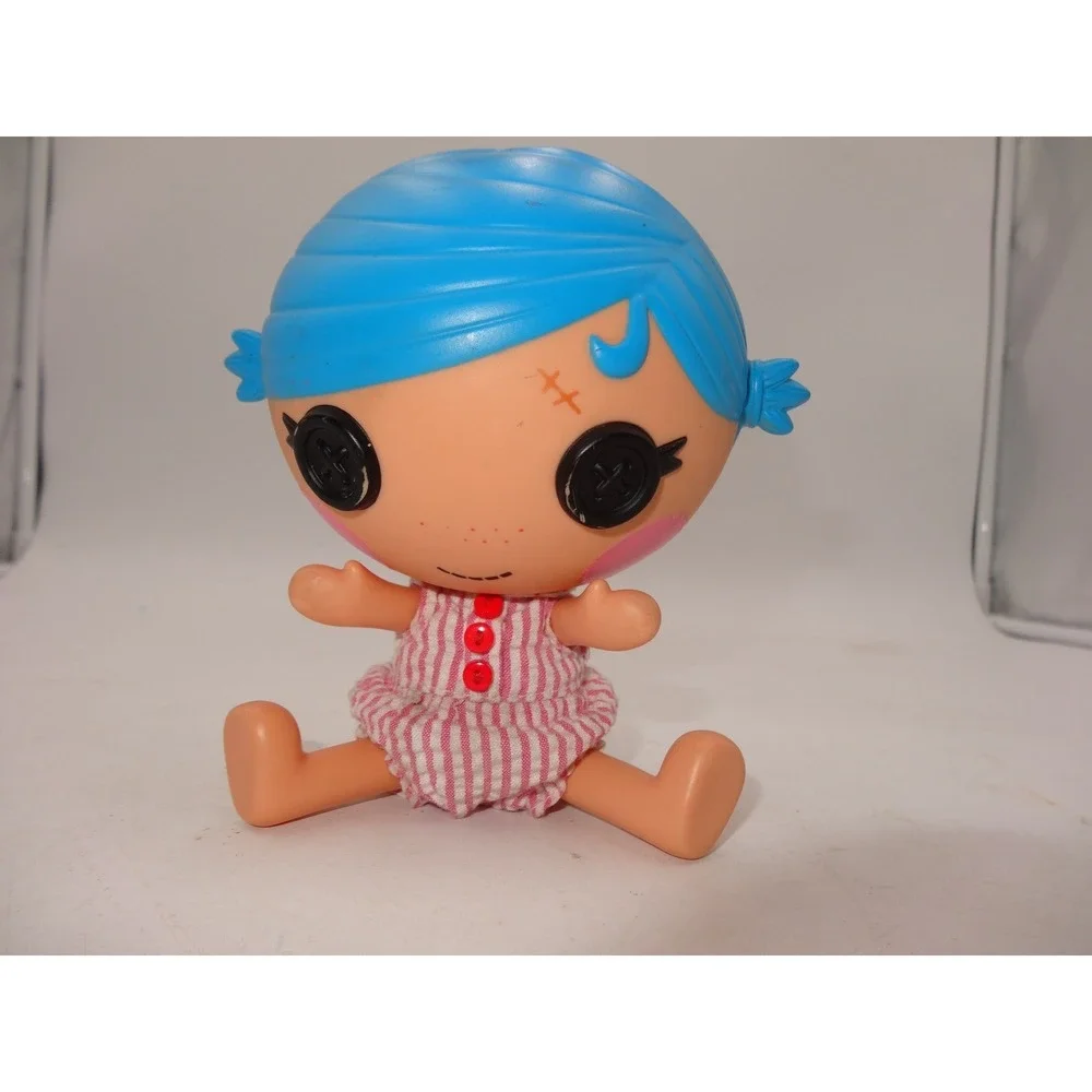 Lalaloopsy‎ Littles Patient Stumbles Bumps N Bruises Doll Blue Hair Pink Stripes